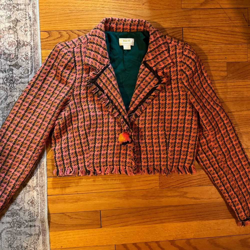 Maeve for Anthropologie Tweed Blazer